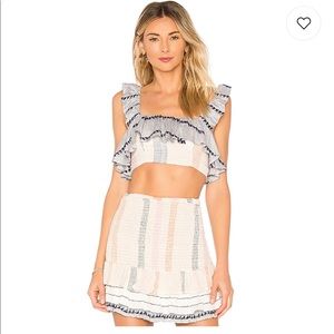 Tularosa Drea Skirt in Calamar Stripe M